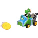 Carrinho Mario Kart Coin Racers Yoshi - DTC