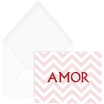 Cartão com Envelope Amor Zig Zag Vermelho - Joy Paper