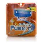 Carga Gillette Fusion com 4 Unidades