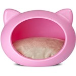 Casa P/ Gatos Cat Cave Rosa - Almofada Rosa - Guisa Pet