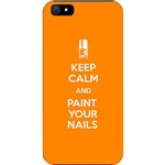 Case Apple IPhone 5 Paint Your Nails Custom4U Laranja