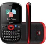 Celular Lenoxx Radio FM/TV Bluetooth Preto e Vermelho CX920PV