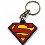 Chaveiro de Borracha Superman Logo - Super Homem Heroi - Emborrachado