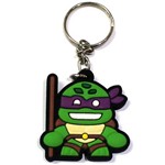 Chaveiro de Borracha Tartarugas Ninja - Donatello - Donie
