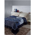 Cobertor Tradicional Casal Estampa Tramore Azul- Jolitex