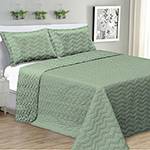 Colcha King Clean Verde Menta com 2 Porta-Travesseiros - Casa & Conforto