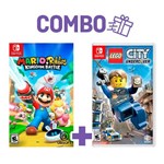 Combo Mario + Rabbids: Kingdom Battle + LEGO City Undercover - Switch