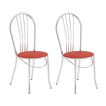Conjunto de 2 Cadeiras Valentina Vermelho