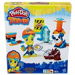 Conjunto Play-Doh Town Figura e Animal Road Worker e Pet - Hasbro
