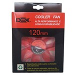 Cooler Fan 120mm Dex Dx 12l Red com Led