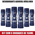 Nívea Original Protect For Men Desodorante Aerosol 150ml (kit C/03)