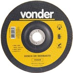 Disco de Desbaste para Metal 180 X 6,4 X 22,23 Mm - Vda-60 - Vonder
