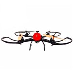 Drone Quadricoptero Espiao Intruder Vermelho com Camera Polibrinq