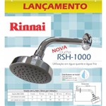 Ducha Rinnai RSH-1000 Redonda Aço Inox