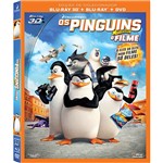 DVD + Blu-ray + Blu-ray 3D - Pinguins de Madagascar (3 Discos)