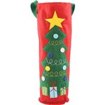 Embalagem para Garrafa com Estampa Árvore de Natal - Christmas Traditions