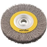 Escova de Aço Inox Circular 6" X 1/2" X 1/2" - Vonder