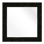 Espelho Brilho Rococo Preto 56x56cm