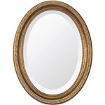 Espelho Oval Ornamental Classic 37cmx25cm Santa Luzia Ouro Envelhecido