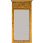 Espelho Trabalhado Moldura Madeira 160x84cm Amarelo - Oldway