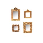 Espelhos Ouro Velho em Resina - Arte Retrô (KIT)