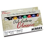 Estojo Tinta Óleo Classic Colors Acrilex com 8 Bisnagas 20ml