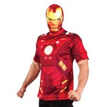 Fantasia Homem de Ferro Iron Man Adulto Casual os Vingadores