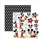 Folha para Scrapbook Dupla Face Disney Toke e Crie Mickey Mouse 2 Recortes - 19313 - Sdfd019
