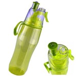 Garrafa de Água com Borrifador Squeeze Hidratação Verde CBRN08414