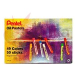 Giz Pastel Oleoso para Desenhar Pentel - 49 Cores