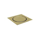 Grelha Click Inteligente para Ralo 10x10 Ducon Metais GO5180 em Aço Inox Dourado