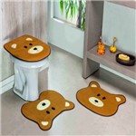 Jogo Banheiro Formato Urso Cafe