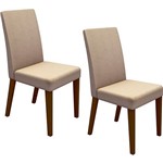 Conjunto 2 Cadeiras Estofadas Madesa Rustic/ Saara
