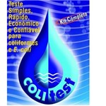 Kit Colitest® (embalagem com 50 Testes) - Detecção Simultânea de Coliformes Totais e E.coli em 100ml de Água. Teste Substrato Cromogênico e Fluorogênico.