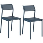 Kit com 2 Cadeiras Sofia Azul Noturno - Carraro