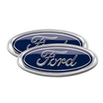 Kit com 2 Emblemas Original Ford da Grade Frontal e Tampa Traseira Ford F-250 2006/2012
