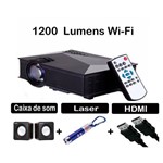 Mini Projetor Portátil 600 Lumes HD Yg-300 Hdmi USB
