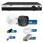 Kit de Câmeras de Segurança - Dvr Intelbras 8 Ch Tribrido Hdcvi Full Hd + 8 Câmeras Infra Vhd 3230 -