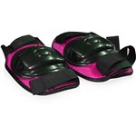 Kit Acessórios de Proteção Rosa para Patins Roller Skate
