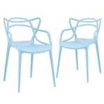 KIT - 2 X Cadeiras Masters Allegra - Azul Claro