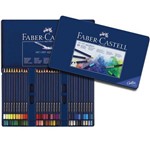 Lápis Art Grip Aquarelável Faber-Castell - Estojo Metálico com 60 Cores - Ref 114260
