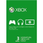 Live Card Microsoft Gold 12 Meses XBOX 360