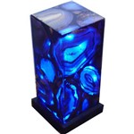 Luminária de Ágatas (pedras Semi Preciosas) - 12cm X 25cm LED