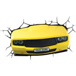 Luminária de Parede Muscle Car Amarelo - 3D Light FX