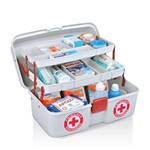 Caixa Emergência Kit Primeiros Socorros Mala Remédios Maleta