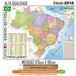 Mapa Brasil Politico Rodoviário Tamanho 120 X 90 Cm