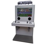 Máquina Multijogos 32 Polegadas 5000 Jogos Arcade Fliperama Branca