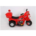 Moto Eletrica Infantil Bombeiro Vermelho Import Way