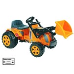 Mini Trator a Pedal Infantil Fazendeiro com Pá Amarelo - Biemme
