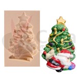 Molde de Silicone para Biscuit Casa da Arte - Modelo: Árvore de Natal com Estrela N002